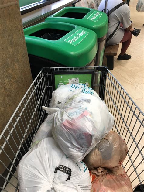 20,000 bags30 years x even just 100MM people not using such bags is 2 trillion bags not used over 30 years. . Shoprite plastic bag recycling